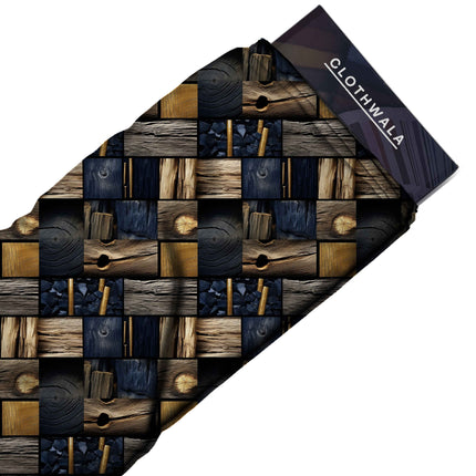 charcoal other print fabric draped — tote bag styling