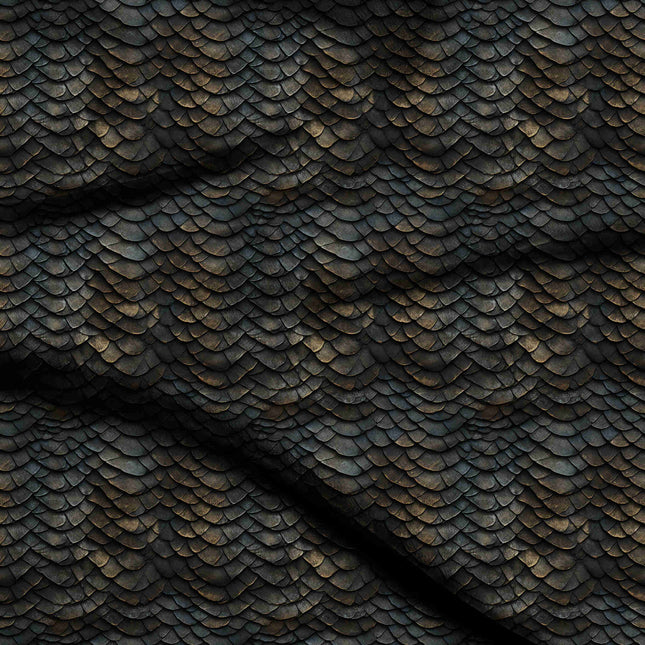 charcoal black animal digital print fabric texture — fine scale closeup