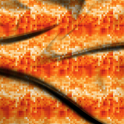 paprika abstract digital print fabric texture — medium scale closeup