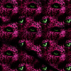fuchsia pink animal digital print fabric texture — large scale closeup