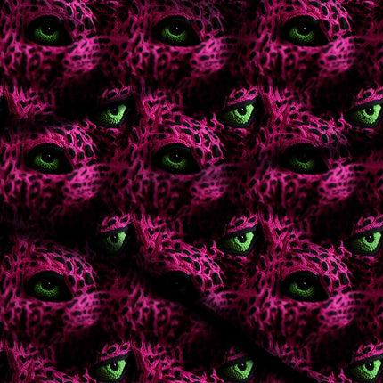 fuchsia pink animal digital print fabric texture — large scale closeup
