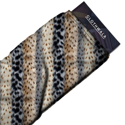 jet black animal fabric detail — textured finish digital print closeup