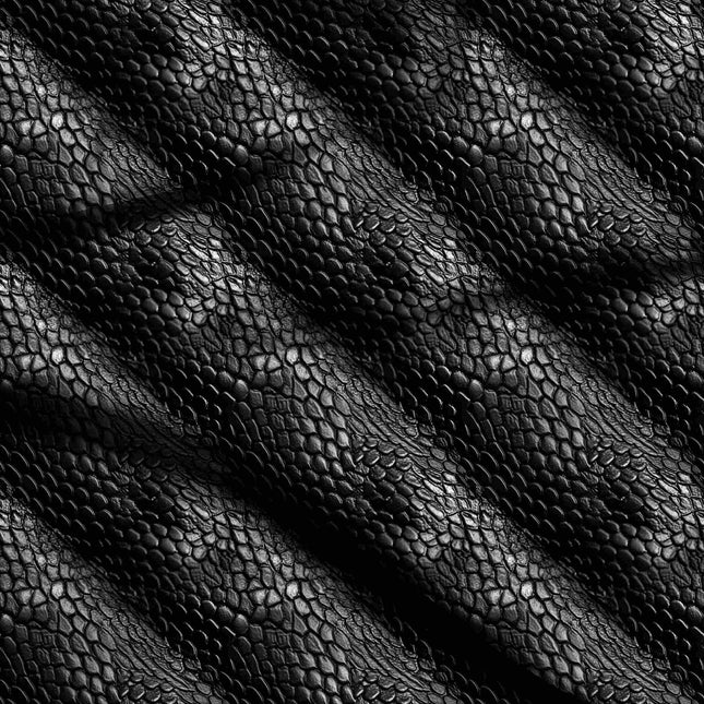 jet black animal digital print fabric texture — fine scale closeup