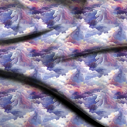 lavender animal all-over print pattern — large scale repeat layout