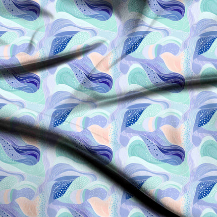 periwinkle abstract all-over print pattern — medium scale repeat layout