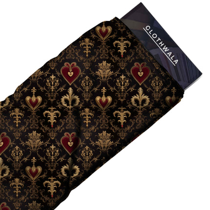 jet black other fabric detail — embossed finish digital print closeup