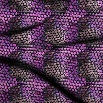 magenta animal digital print fabric texture — fine scale closeup