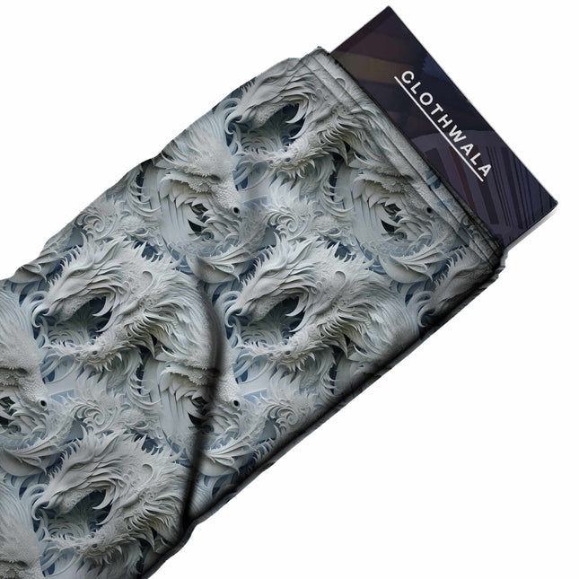 ivory cream other print fabric draped — skirt styling