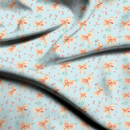 Sky Blue Floral Digital Print Fabric for Set | Urban Festival Wear - 4869