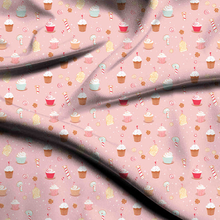 Dusty Rose Floral Digital Print Fabric for Jumpsuit | festive occasion wear - 4723