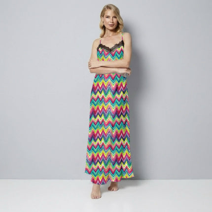 Teal Geometric Digital Print Fabric for Set | Geometric resort wear - Image 3