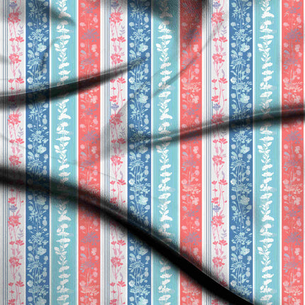 dusty rose floral fabric detail — matte finish digital print closeup