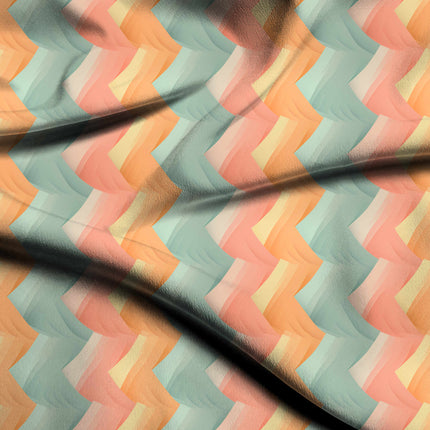 dusty rose geometric all-over print pattern — medium scale repeat layout