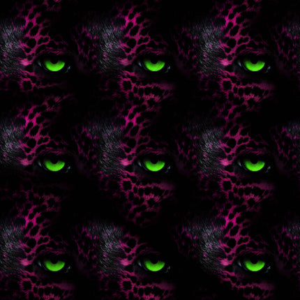 shocking pink animal digital print fabric texture — large scale closeup