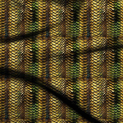 goldenrod animal digital print fabric texture — fine scale closeup
