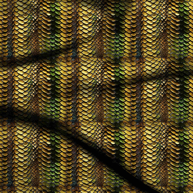 goldenrod animal digital print fabric texture — fine scale closeup