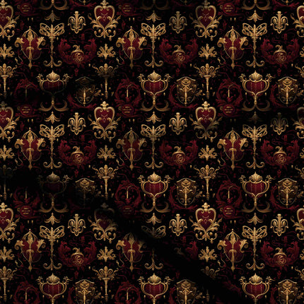 burnished gold other digital print fabric texture — medium scale closeup