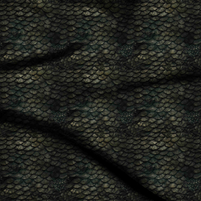 jet black animal digital print fabric texture — fine scale closeup