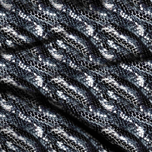 jet black animal digital print fabric texture — medium scale closeup