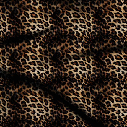 light caramel animal digital print fabric texture — large scale closeup