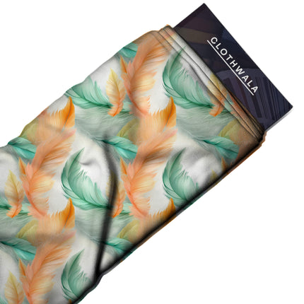 soft peach floral all-over print pattern — medium scale repeat layout