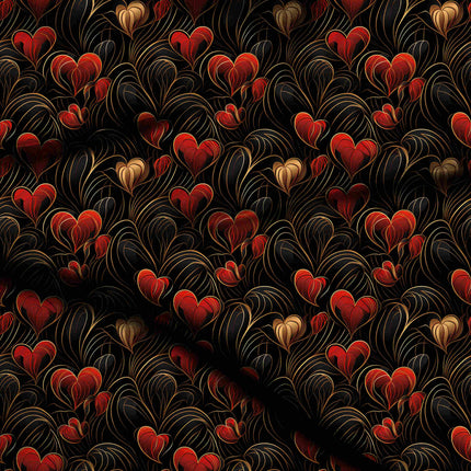 crimson red other digital print fabric texture — medium scale closeup