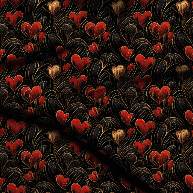 crimson red other digital print fabric texture — medium scale closeup