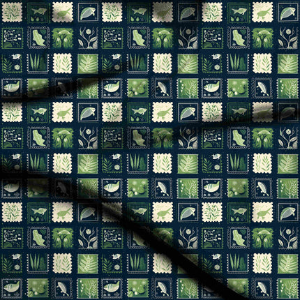 forest green other digital print fabric texture — medium scale closeup