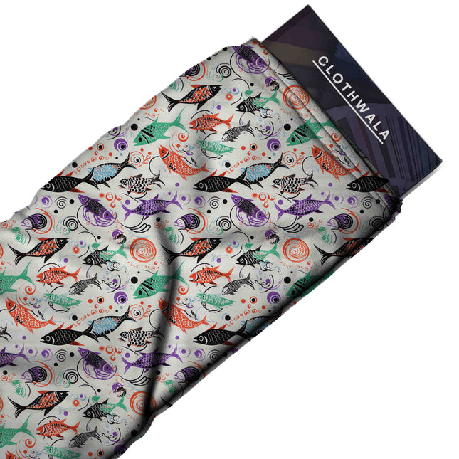 persimmon orange animal print fabric draped — palazzo pants styling