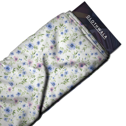 dusty rose floral all-over print pattern — fine scale repeat layout