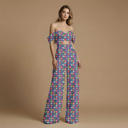 deep navy other all-over print pattern — medium scale repeat layout