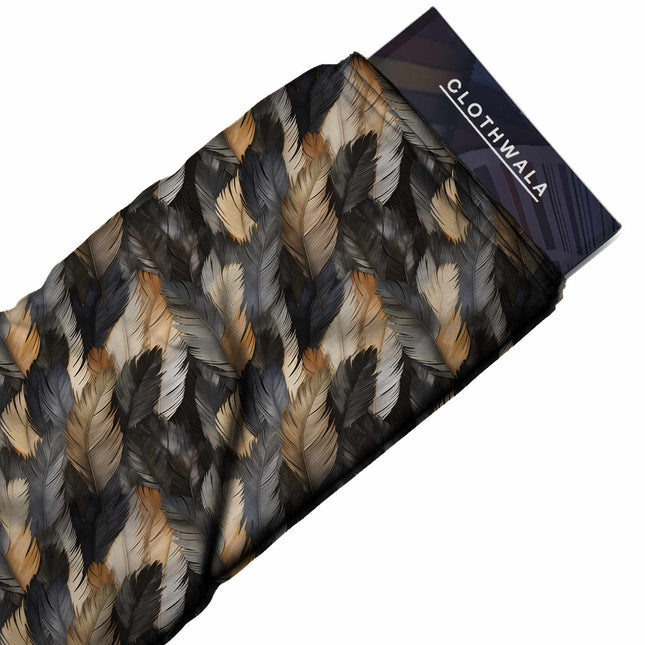 jet black other print fabric draped — kurta set styling