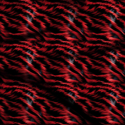 ruby red abstract digital print fabric texture — large scale closeup