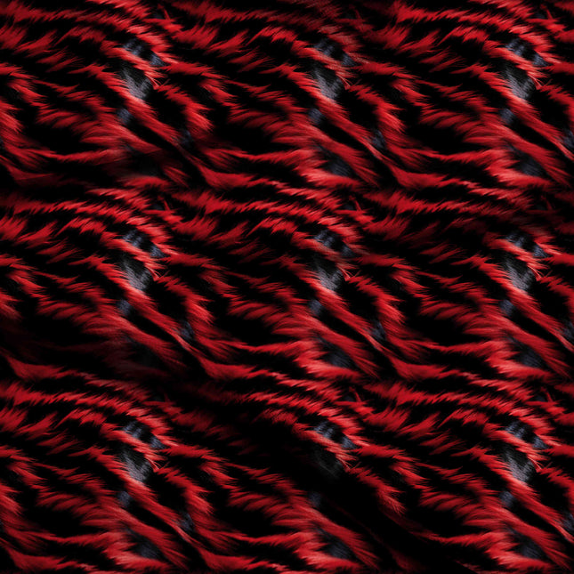 ruby red abstract digital print fabric texture — large scale closeup
