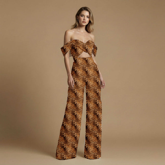 golden tan animal print fabric draped — saree blouse styling