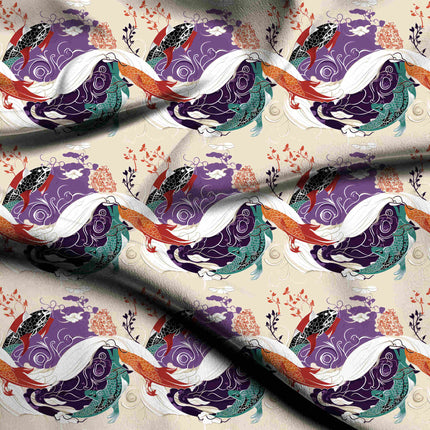 deep violet other digital print fabric texture — large scale closeup