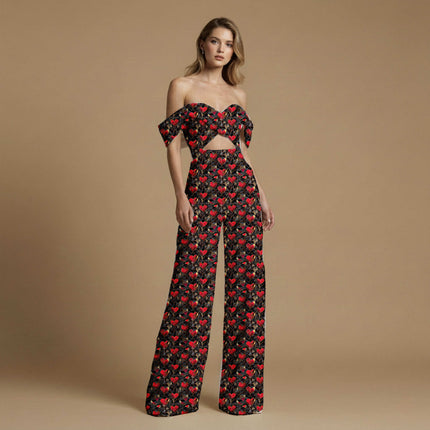 ruby red geometric print fabric draped — lehenga skirt styling