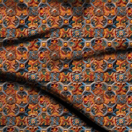 burnt sienna other digital print fabric texture — medium scale closeup