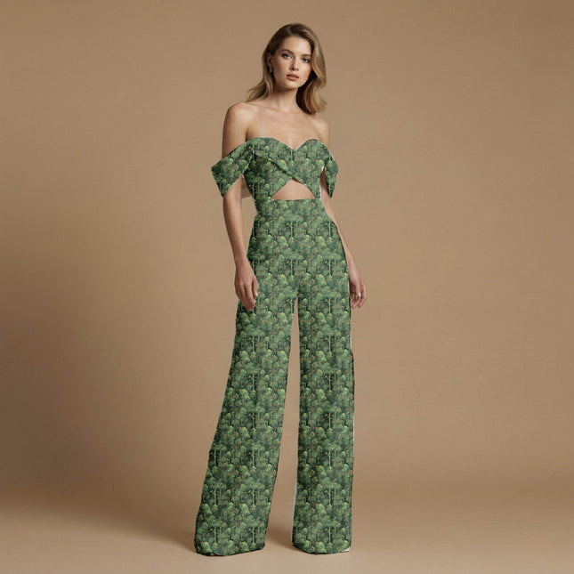forest green other print fabric draped — tunic styling