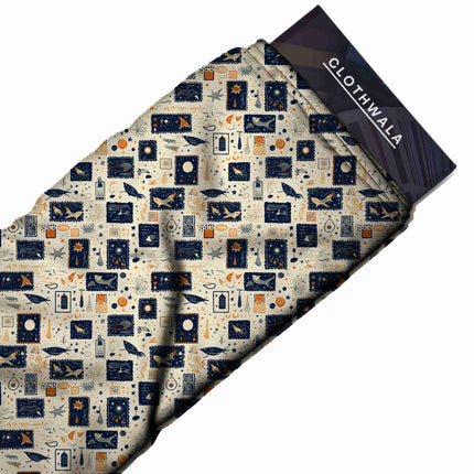 midnight blue other all-over print pattern — fine scale repeat layout