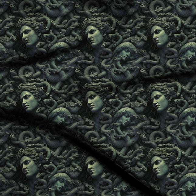teal green other digital print fabric texture — large scale closeup