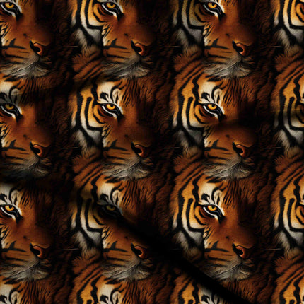 burnt sienna animal digital print fabric texture — large scale closeup