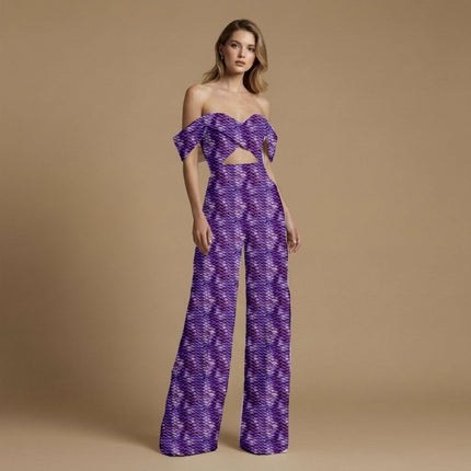 deep violet other all-over print pattern — medium scale repeat layout