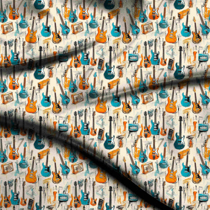 cobalt blue other digital print fabric texture — large scale closeup