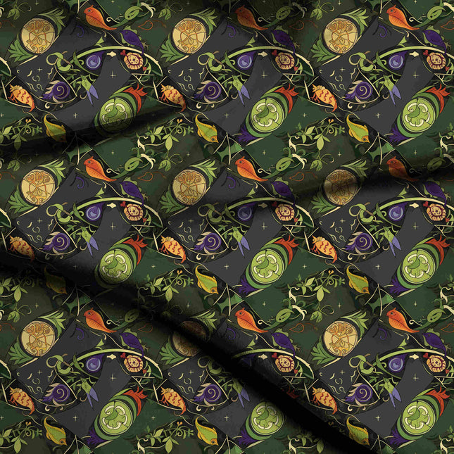 charcoal grey other digital print fabric texture — medium scale closeup