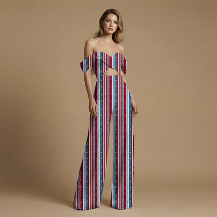 crimson red stripes all-over print pattern — fine scale repeat layout