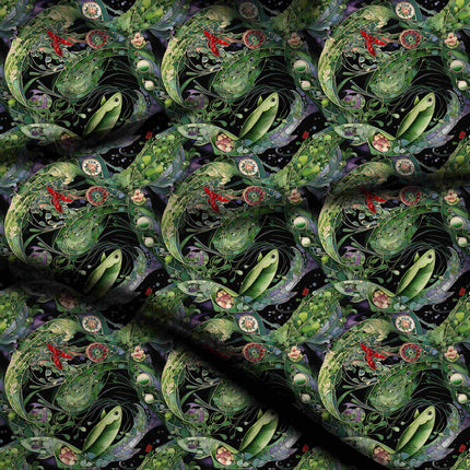 jet black other digital print fabric texture — large scale closeup