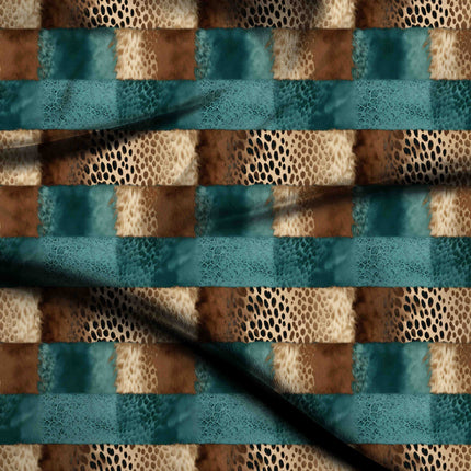 sandstone animal all-over print pattern — large scale repeat layout