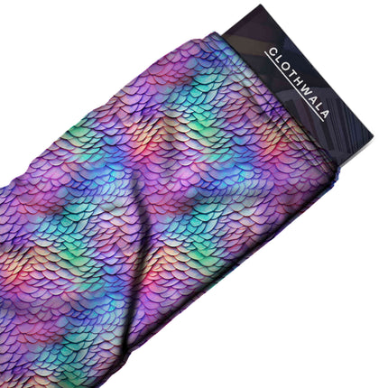 lilac purple animal fabric detail — textured finish digital print closeup