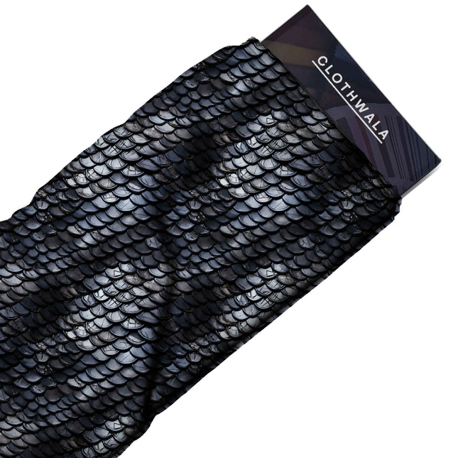 jet black animal print fabric draped — trousers styling